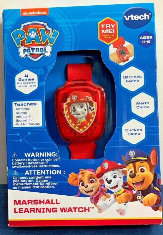 Vtech Paw Patrol Marshall Learning Watch - English Version RED NEW