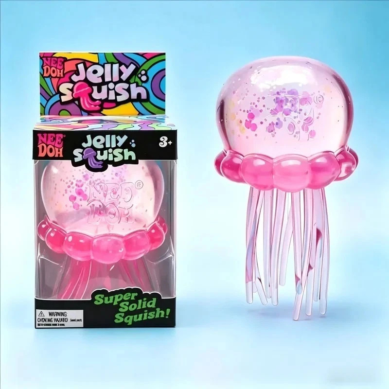 NeeDoh Jellyfish Gel Fidget Toy Soft Sensory Stress Relief Squishy Squeeze Toy gallery