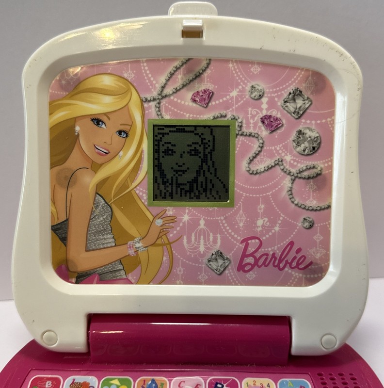 Barbie Little Learner Laptop 8 Programs Interactive Numbers & Letters - Works! gallery