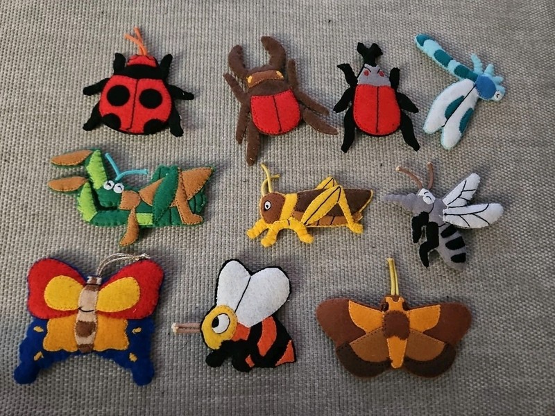 10 Felt Storytelling Insects