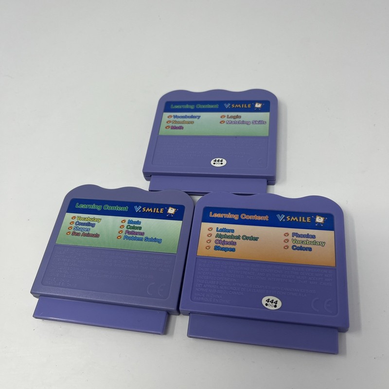 Vtech V.Smile Game Cartridges Lot Of 3 Scooby Doo Little Mermaid Alphabet Park gallery