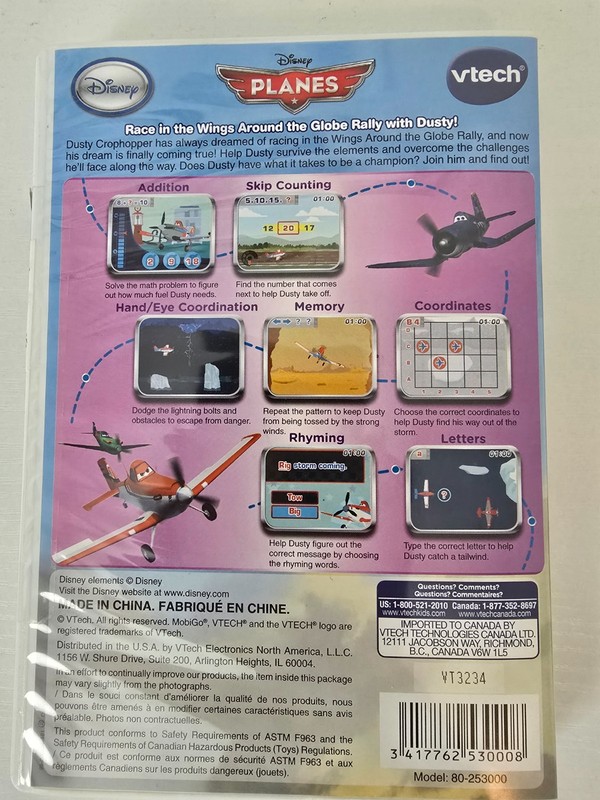 VTECH MOBIGO TOUCH LEARNING SYSTEM GAME DISNEY PLANES AGE 4-7 gallery