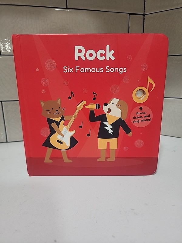 Rock Music Books for Toddlers 1-3 – Singing Button Sound Board Book Tested Works