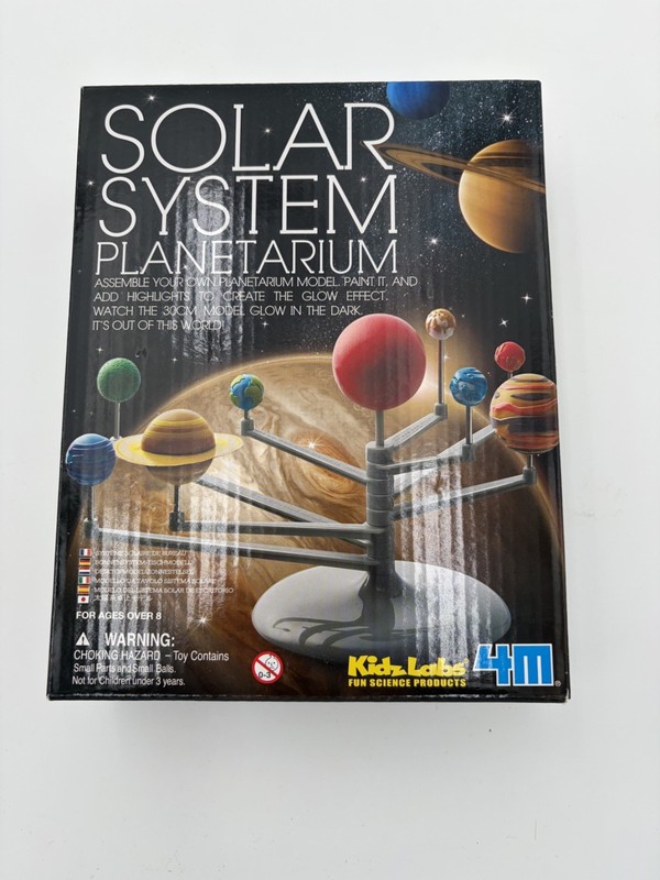 NEW! Kidz Labs 4M Solar System Planetarium Planet Model Making Kit Project