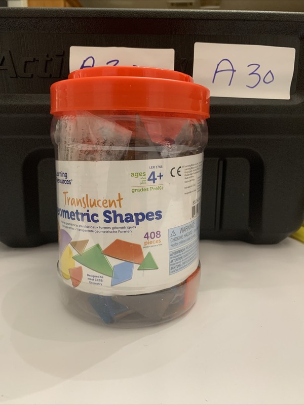 LEARNING RESOURCES TRANSLUCENT GEOMETRIC SHAPES