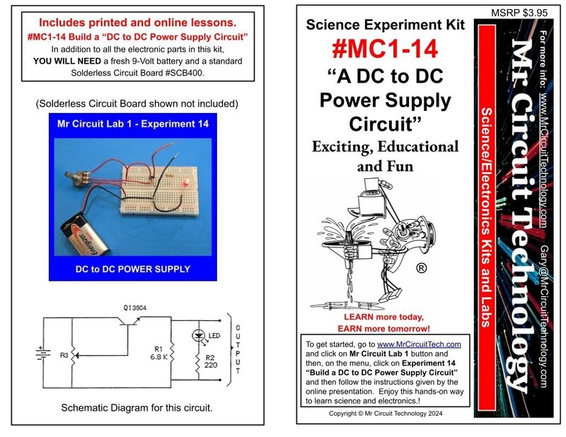MC1-14 ** Mr Circuit Science ** Experiment Kit -DC to DC Power Supply