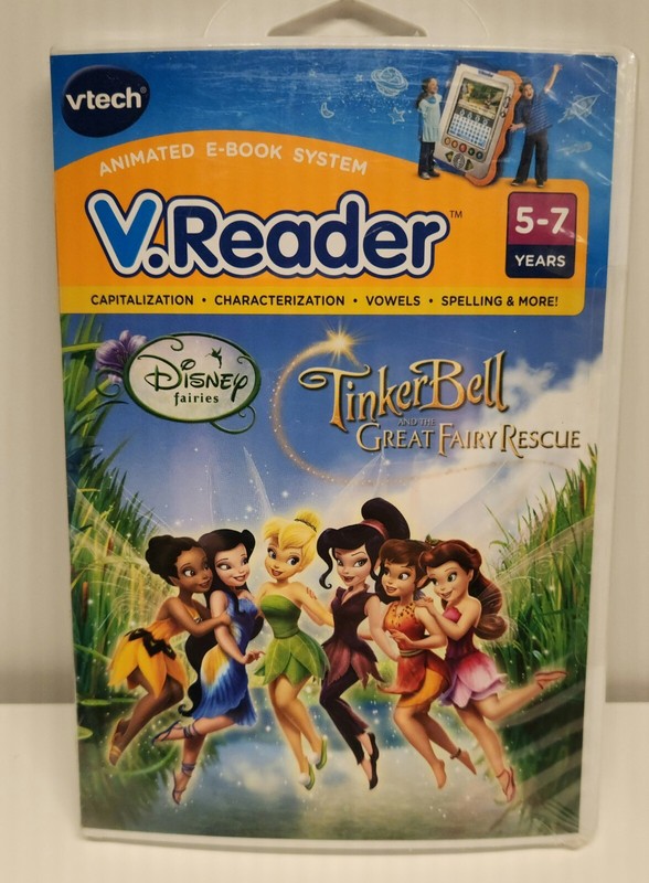 Vtech V.Reader Tinker Bell 5-7 Years NEW