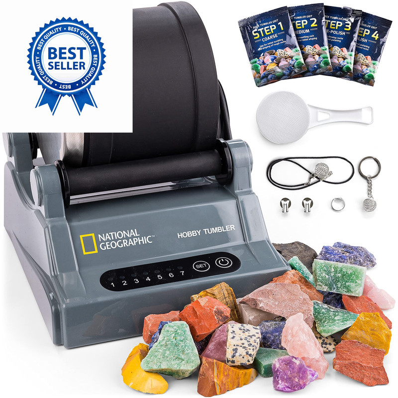 National Geographic Rock Tumbler Kit – Hobby Edition One Size, Multicolor