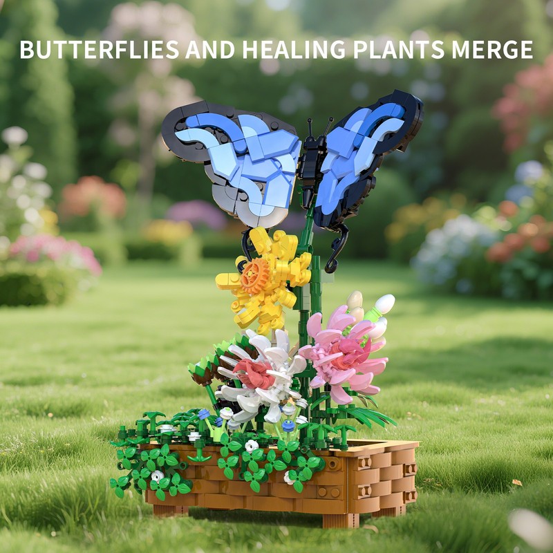 Butterfly Ornament Building Blocks Creative Play Set