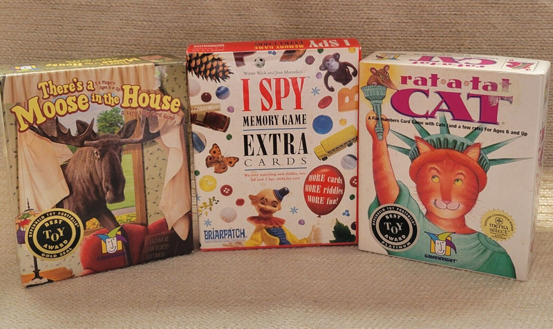 3 Card Games Rat-a-tat Cat Mouse in House I Spy Complete 23035