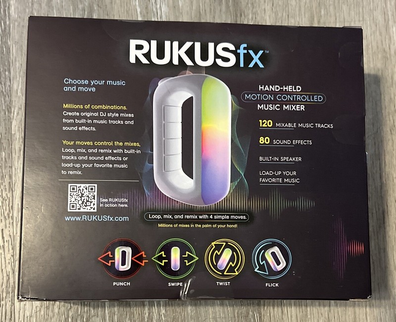 Rukus fx Hand Held Motion Controlled Music Mixer Bonus Silicone Skin RUKUSfx NEW gallery