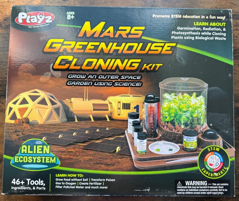 Playz Mars Greenhouse Cloning Kids Science Kit Grow an Outer Space Indoor Garden