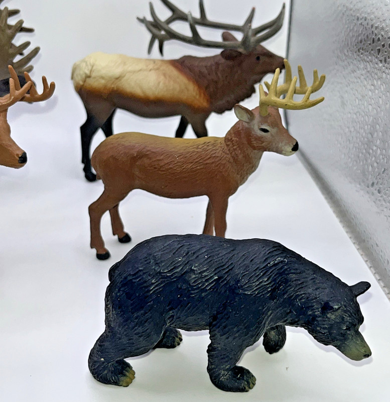 Tree House Kids 6 Moose Bear Deer Figure Animal Wildlife 4.5” Tall Cake Topper gallery