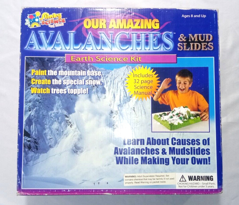 Vintage Slinky Science Amazing Avalanches & Mud Slides Earth Science Kit 2004e