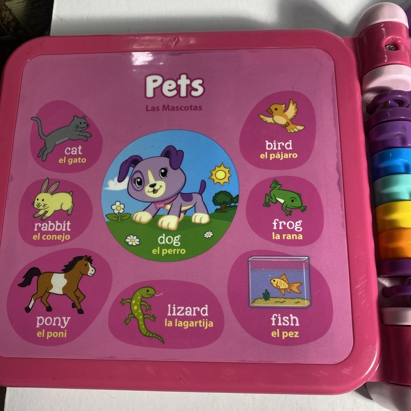 Leap Frog Scout and Violet Electronic 100 Words Book: Pink w/ Purple Handle gallery