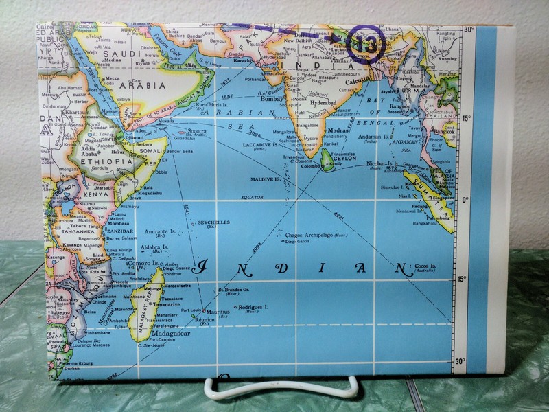 Hammond Talking Map 45 rpm Educational Record w/map Illinois National Bank gallery