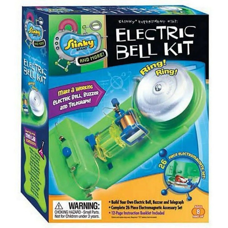 Electric Bell Buzzer Telegraph Kit – Slinky Experiment #167 Scientific Explorer