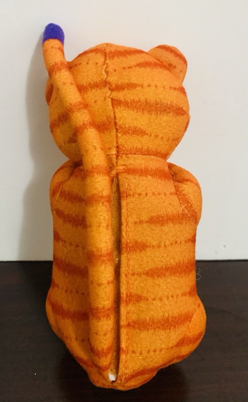 Leapfrog VTG 1999 Soft & Smart KITTY Phone Plush Toy Battery Sounds Orange Cat gallery