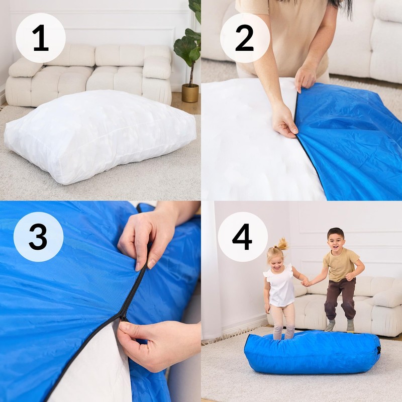 Crash Pad for Sensory | Big 5Ft x 5Ft Or 3Ft x 4Ft | Autism Sensory Crash Mat... gallery