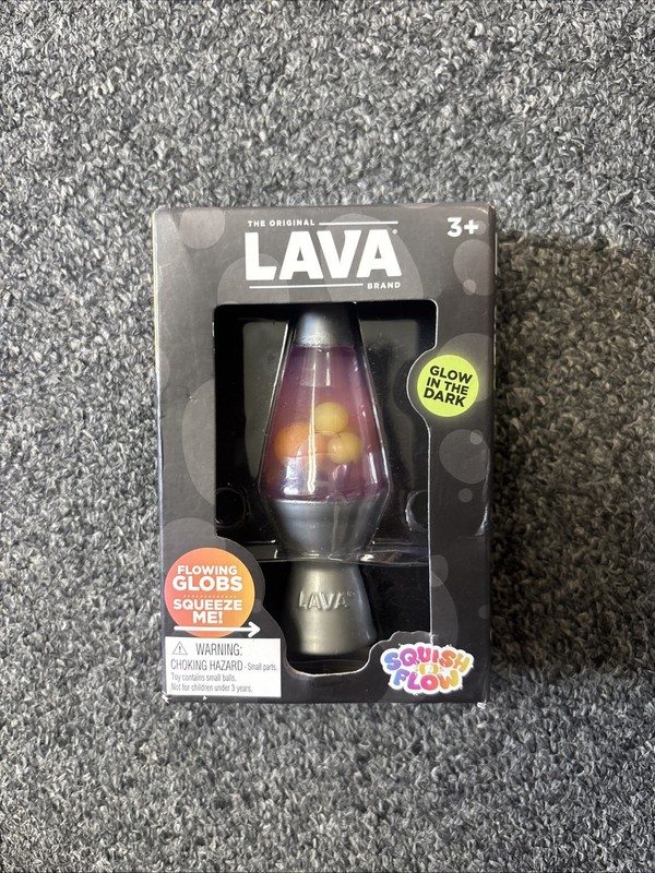 LAVA Brand Squish N' Flow Squeeze Toy Glow In The Dark Squish And Flow