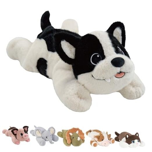 25″ 5 lbs Dog Weighted Stuffed Animals :Big Weighted Plush Large Dog-white
