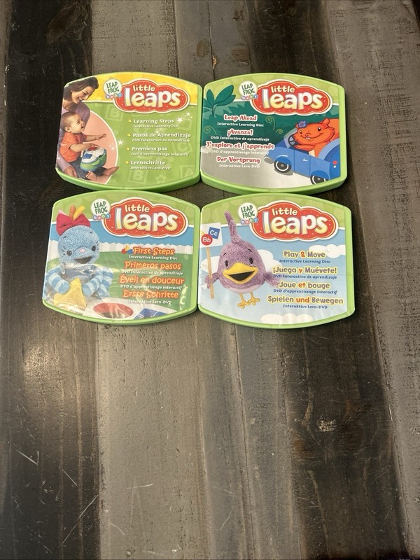Leap Frog Little Leaps Interactive DVD Games As Shown Bulk Lot