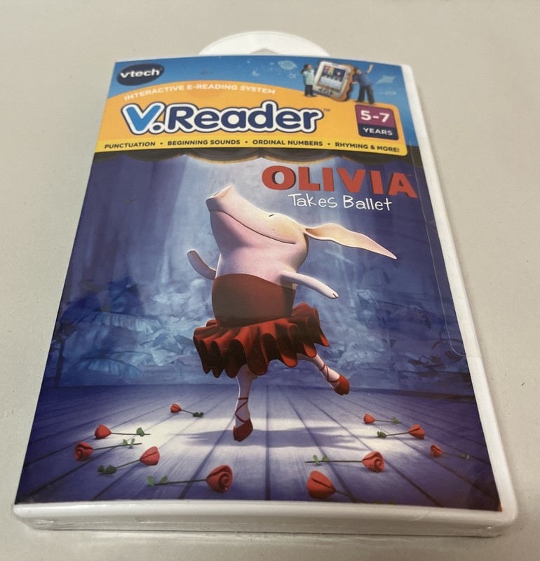 V. Reader Animated E-Book Cartridge – Olivia Takes Ballet 5-7 New Sealed