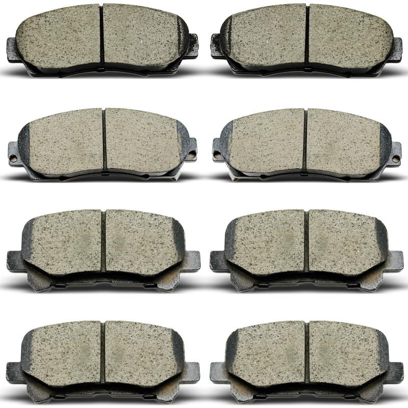 D1521 D1281 Front Rear Ceramic Brake Pads Set Fit For 2011 2012 2013 2014 201...