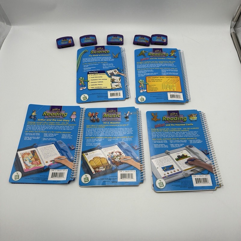 Leap Frog LeapPad Interactive Books Lot Leap 2 W/ Cartridges (5) gallery