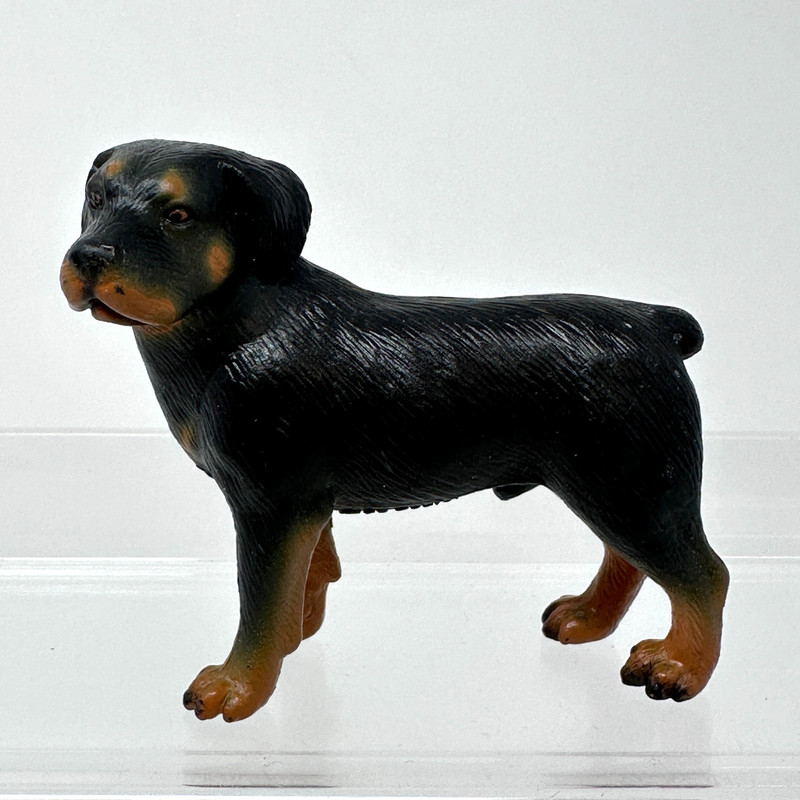 Schleich Rottweiler Figure Black Brown Dog Pet Animal Figurine 2.5″ 1999 Vintage