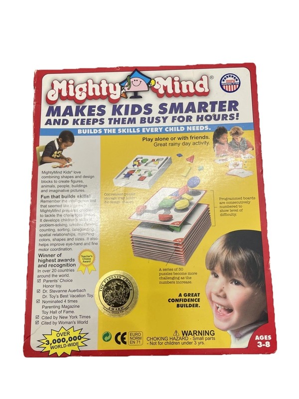 Mighty Mind Smart Skill Building Puzzle Ages 3-8 Activity Shapes *incomplete