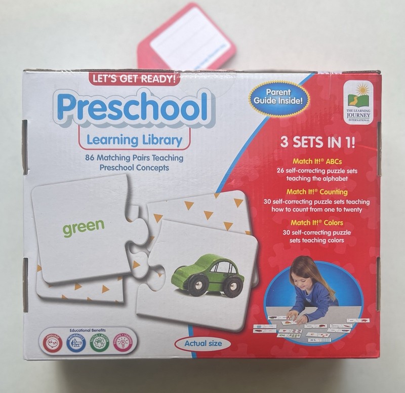 Preschool Learning Library Educational Learning Sets- ABCs, Counting, Colors