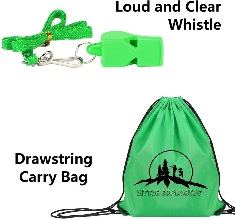6Pcs Adventure Set For Kids Children Binocular, Hand Crank Flashlight, Mini Toy gallery