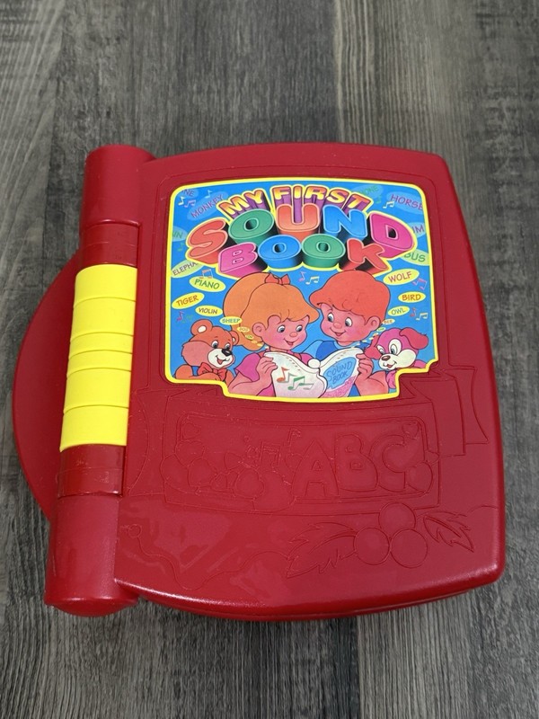 RARE My First Sound Book Vintage 1990s Talking Electronic Sound Book TESTED Red