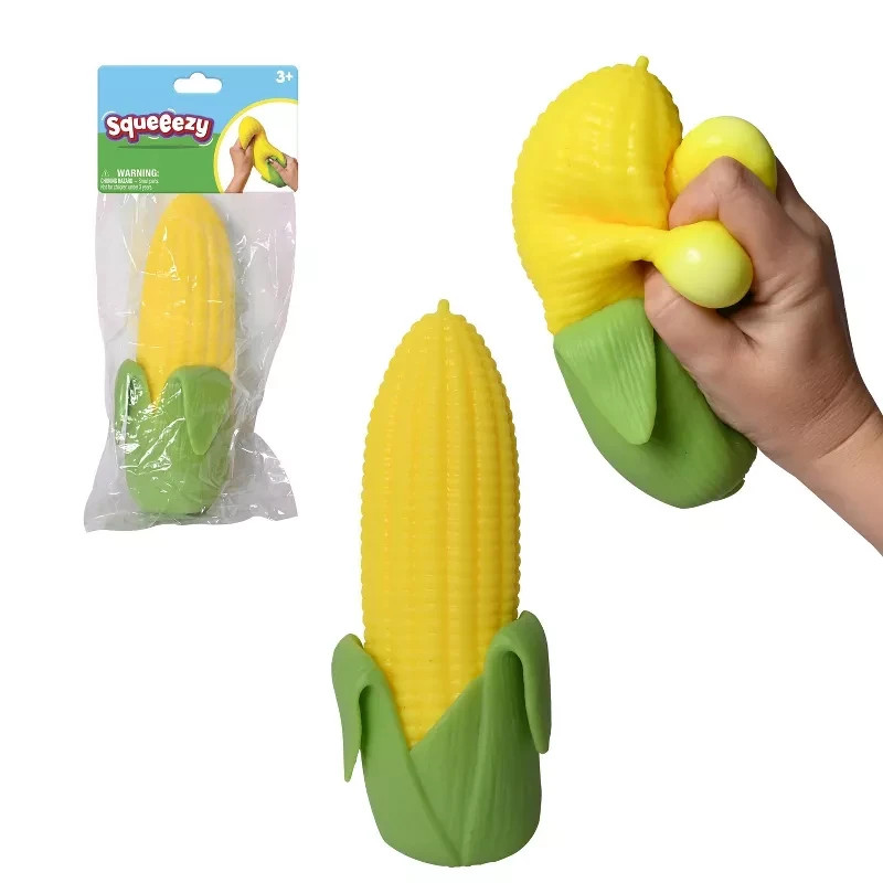 ***NEW, FREE SHIPPING*** Sunny Days Squeezy Corn on the Cob Fidget Toy