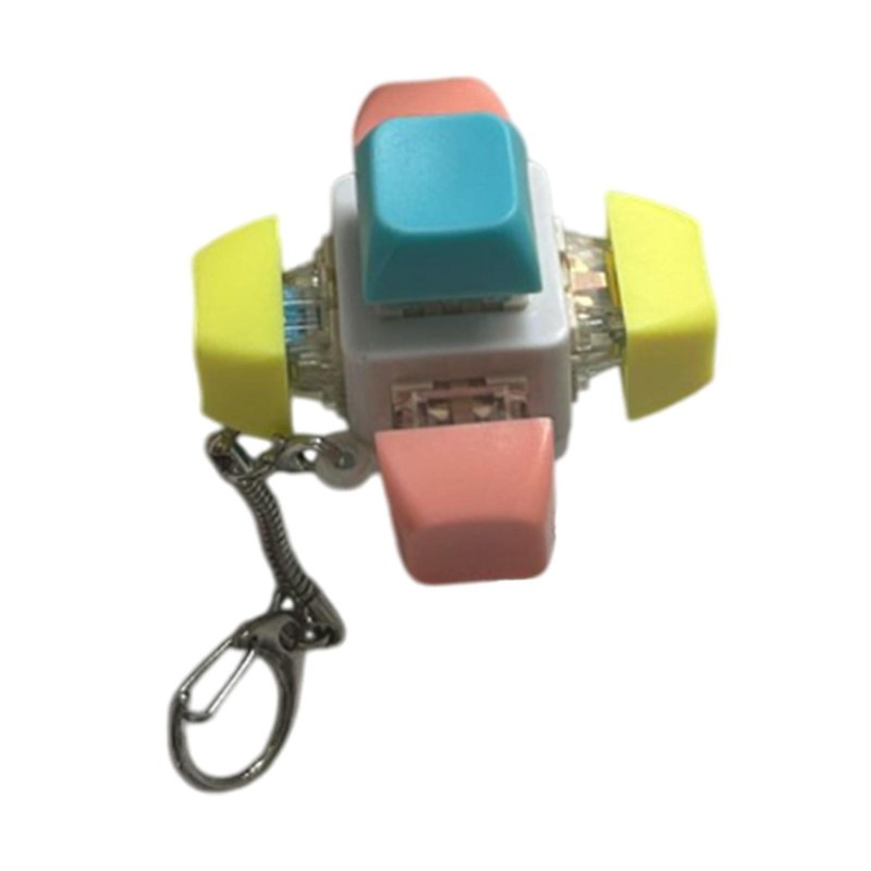 Keyboard Fidget Keychain Keychain Fidget Tool for Office Lightweight Mechanical
