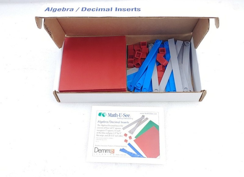 Math-U-See Algebra Decimal Inserts By Demme Learning
