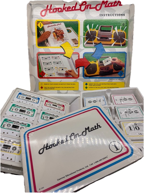 Hooked on Math Complete Set Books Cassette Tapes Flashcards Homeschool Phonics