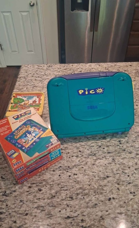 SEGA Pico Electronic Learning System Console w/ Sonic game World and others