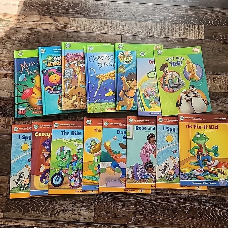 Lot of 15 Leap Frog Tag & Leap Reader Books – NO PEN – Hardcover & Paper Back