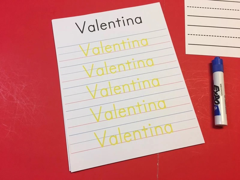Set of 2- CUSTOM Names Handwriting Kit – PERSONALIZED FOR YOU CHILD – 25 Sheets