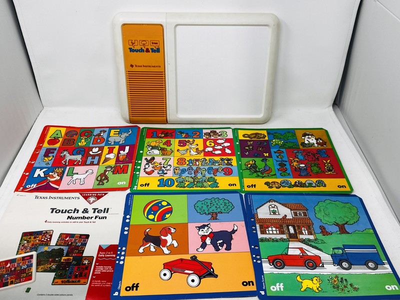 Texas Instruments Touch & Tell Educational Systems – Only One Cartridge, WORKS!