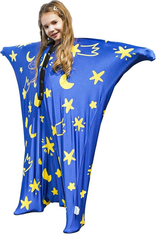 Sensory Body Sock for Kids, 47″ x 27″ Full Body Sock Sensory Sack Glow in the Da