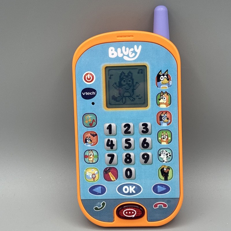 Vtech Bluey Ring Ring Phone 6 Fun Activities to Play Educational Toy Tested gallery