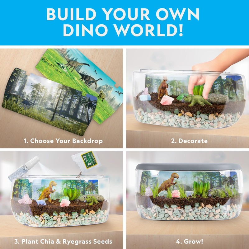 National Geographic Light Up Terrarium Kit for Kids - Build a Dinosaur Habita... gallery
