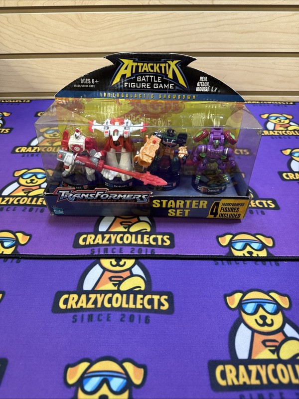 Transformers Attacktix Battle Game w/ Skyblast Overhaul Dirtboss Figures New