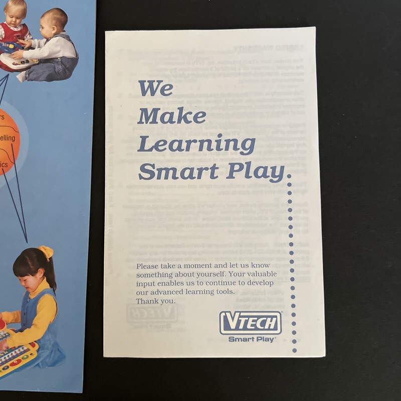 VINTAGE VTECH TALKING WHIZ KID USER MANUAL 1990s Warranty Promotional Materials gallery