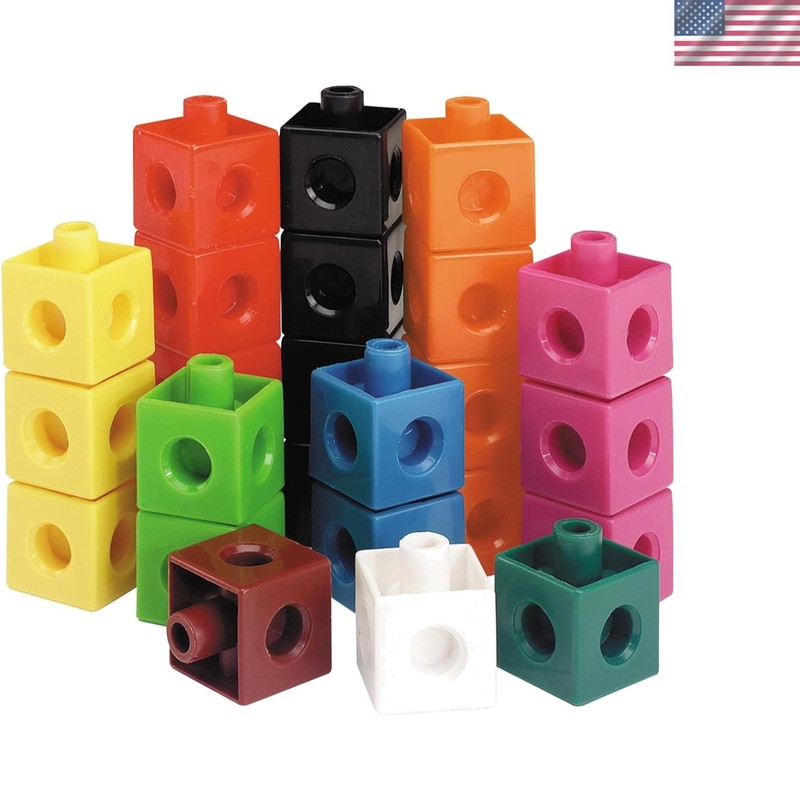 Engaging 500 Snap Cubes – STEM Learning & Counting Blocks for Classrooms