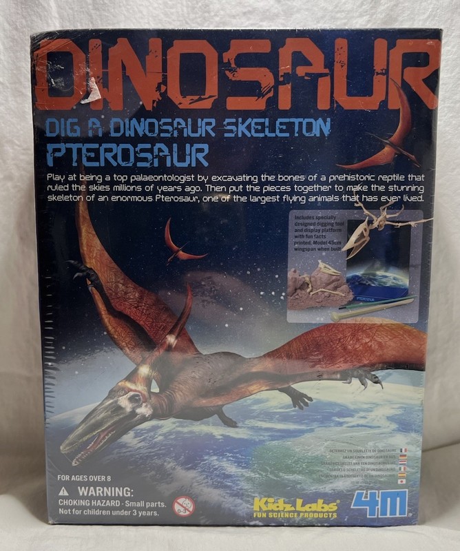 Kidz Labs 4m Fun Science Paleontologist DIG A DINOSAUR SKELETON KIT PTEROSAUR gallery