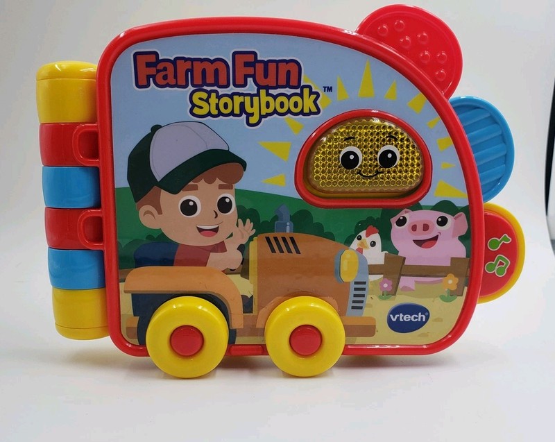 VTech Farm Fun Storybook Talks Sings Working Electronic Storybook, Tested